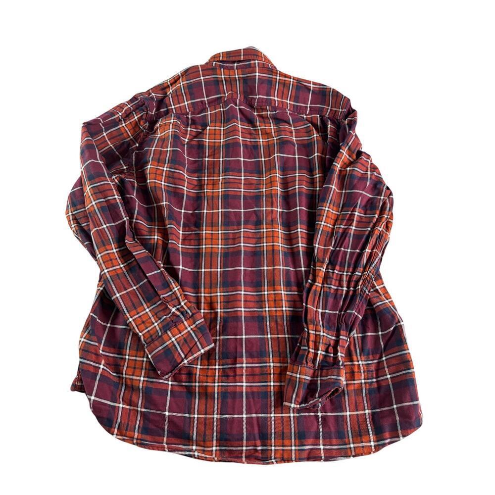 Goodthreads Flannel Shirt Men’s Large Red Plaid 100% Cotton Button Up Casual - Picture 2 of 8